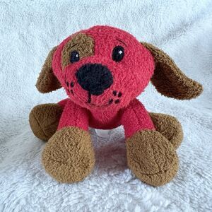Animal Adventure Red Brown Puppy Small Dog Toy Squeaker 6” Plush